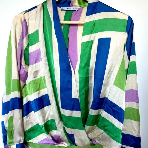 Mango Geometric Print Blouse - Picture 2 of 2